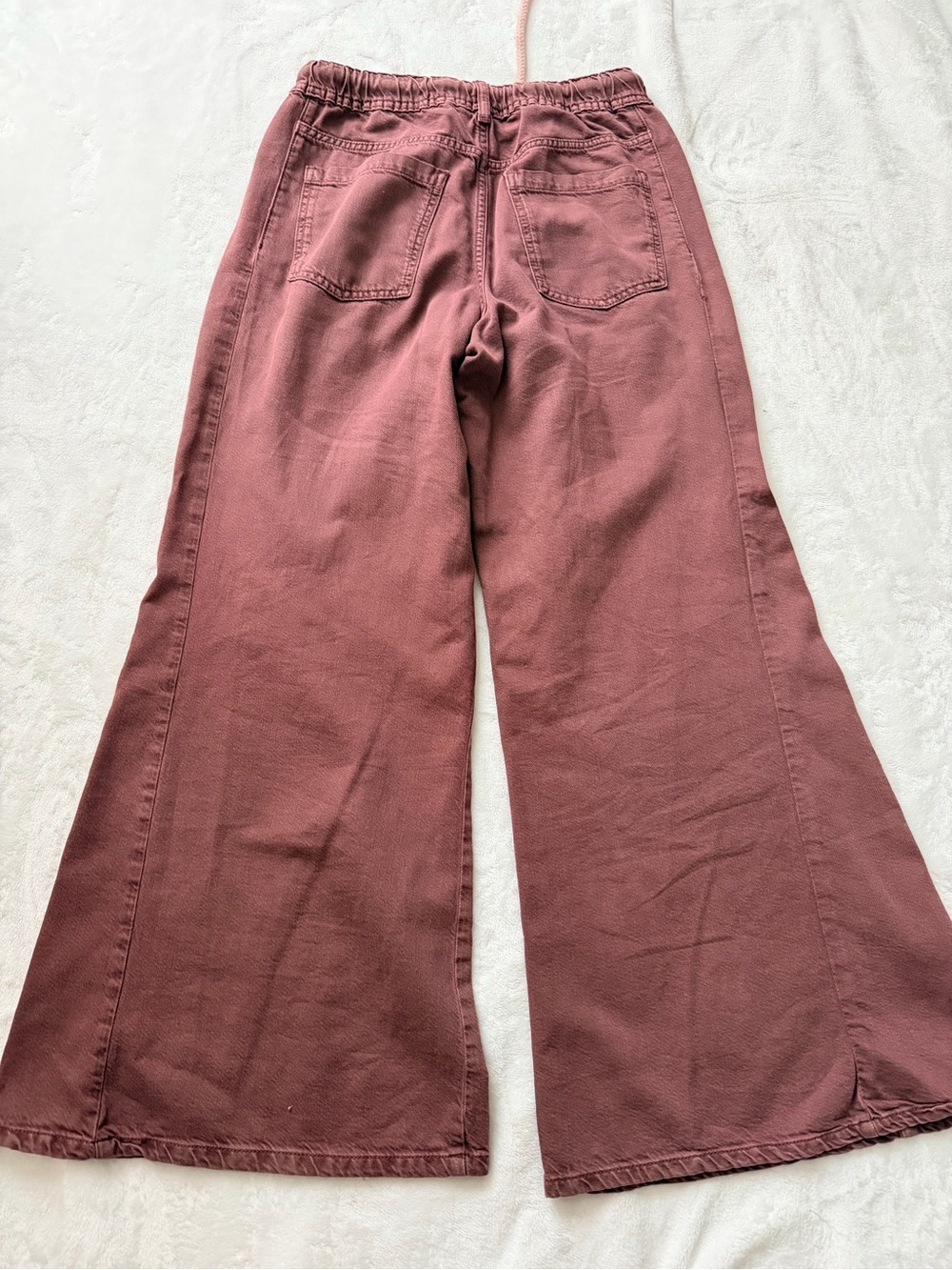 Pilcro Wide-Leg Drawstring Pants in Plum/brown - Picture 6 of 12